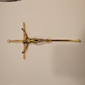 Holy Spiritual Religious Crucifix Cross in Bronze & Brass Finish (#5)